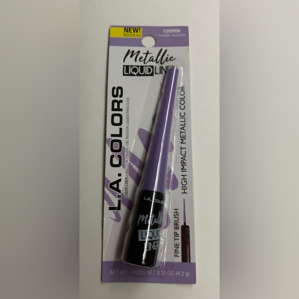 New L. A. Colors Metallic Liquid Liner Lavender Sealed - Picture 1 of 6